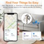 Smart Air Tracker Tag 1 Pack, Buscador de Objetos Bluetooth Funciona con Buscar Apple (Sólo iOS, Android no Compatible),