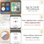 Smart Air Tracker Tag 1 Pack, Buscador de Objetos Bluetooth Funciona con Buscar Apple (Sólo iOS, Android no Compatible),