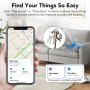 Smart Air Tracker Tag 1 Pack, Buscador de Objetos Bluetooth Funciona con Buscar Apple (Sólo iOS, Android no Compatible),