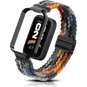 PaceBid Nylon Correa para Xiaomi Smart Band 9 Active (Xiaomi Mi Band 9 Active), Hombres Mujeres Trenzada Magnética Reloj de