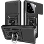 Yutwo Funda para Honor 90 Smart Carcasa, Protección de la Cámara Carcasa con Cubierta de Cámara Deslizante y Soporte de Anill