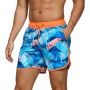 EDOTON Bañador para Hombre Bañador Pantalones Cortos de Playa de Secado Rápido Ajustables con Bolsillos Bañador con Estampado
