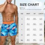 EDOTON Bañador para Hombre Bañador Pantalones Cortos de Playa de Secado Rápido Ajustables con Bolsillos Bañador con Estampado