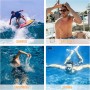 EDOTON Bañador para Hombre Bañador Pantalones Cortos de Playa de Secado Rápido Ajustables con Bolsillos Bañador con Estampado
