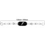 PINHEN Compatible para Xiaomi Smart Band 8/9 Band,Correa de repuesto Anillo de acero inoxidable Cadena de cuero Miband 8