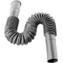 Entgoinggo Manguera de drenaje de extensión para fregaderos, tubo de drenaje flexible de plástico, manguera de drenaje ajustable