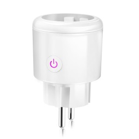 SURFOU Enchufe Inteligente Wifi con Consumo Electrico, Programador Enchufe Alexa, Tomada Inteligente con Temporizador, Control