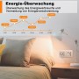 SURFOU Enchufe Inteligente Wifi con Consumo Electrico, Programador Enchufe Alexa, Tomada Inteligente con Temporizador, Control