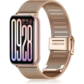 KoGiio Correa para Xiaomi Mi Band 9 Pro/Xiaomi Smart Band 9 Pro/Smart Band 8 Pro/Mi Band 8 Pro, Pulsera Repuesto Metal De Acero