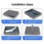 Carcasa Dual Bay NVMe SATA SSD M.2 caja de disco duro Dual NVMe 10Gbps