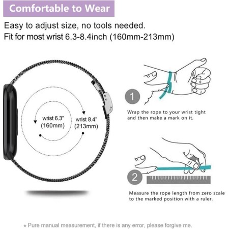 KoGiio Correa para Xiaomi Mi Band 9 Pro/Xiaomi Smart Band 9 Pro/Smart Band 8 Pro/Mi Band 8 Pro, Pulsera Repuesto Metal De Acero