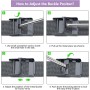 KoGiio Correa para Xiaomi Mi Band 9 Pro/Xiaomi Smart Band 9 Pro/Smart Band 8 Pro/Mi Band 8 Pro, Pulsera Repuesto Metal De Acero