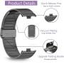 KoGiio Correa para Xiaomi Mi Band 9 Pro/Xiaomi Smart Band 9 Pro/Smart Band 8 Pro/Mi Band 8 Pro, Pulsera Repuesto Metal De Acero