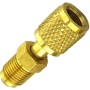 Adaptador de latón SAE macho de 5/16 x F1/4 para uso eficiente de refrigeración para R32/R410A