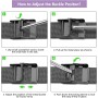 KoGiio Correa para Xiaomi Mi Band 9 Pro/Xiaomi Smart Band 9 Pro/Smart Band 8 Pro/Mi Band 8 Pro, Pulsera Repuesto Metal De Acero