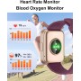 Dakofied Smartwatch con Llamadas Bluetooth,Reloj Inteligente Hombre Mujer,Smart Watch Smart Watch Pulsómetro,Monitor de