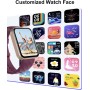 Dakofied Smartwatch con Llamadas Bluetooth,Reloj Inteligente Hombre Mujer,Smart Watch Smart Watch Pulsómetro,Monitor de