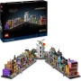 LEGO Harry Potter Tiendas Mágicas del Callejón Diagon Maqueta para Adultos y 12 Micro Figuras de Colección, Autobús Noctámbulo,