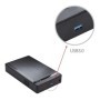 Caja HDD de 3,5 pulgadas, adaptador SATA a USB 3,0, disco duro externo