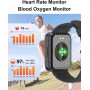 Dakofied Smartwatch con Llamadas Bluetooth,Reloj Inteligente Hombre Mujer,Smart Watch Smart Watch Pulsómetro,Monitor de