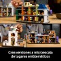 LEGO Harry Potter Tiendas Mágicas del Callejón Diagon Maqueta para Adultos y 12 Micro Figuras de Colección, Autobús Noctámbulo,