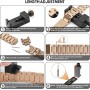 RenSheng Correa para Redmi Smart Band 3 Pulsera, Correa de Metal Compatible con Xiaomi Smart Band 9 Active Correa Pulsera de