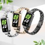 RenSheng Correa para Redmi Smart Band 3 Pulsera, Correa de Metal Compatible con Xiaomi Smart Band 9 Active Correa Pulsera de