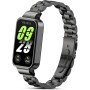 RenSheng Correa para Redmi Smart Band 3 Pulsera, Correa de Metal Compatible con Xiaomi Smart Band 9 Active Correa Pulsera de