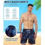 Bañadores Hombre Transpirable,Bañadores para Hombre con Forro de Malla y Cordón Ajustable, Bañador Hombre de Secado Rápido