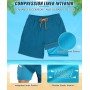 Bañadores Hombre Transpirable,Bañadores para Hombre con Forro de Malla y Cordón Ajustable, Bañador Hombre de Secado Rápido