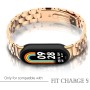 SeNool Correa de Metal para Xiaomi Smart Band 9 Pro/8 Pro, Pulsera de Repuesto de Acero Inoxidable para Redmi Watch 5/4 - Plata