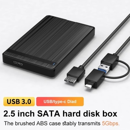 Caja HDD SATA a USB3.0/Typec, fundas para discos duros móviles para al
