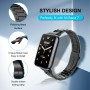 SeNool Correa de Metal para Xiaomi Smart Band 9 Pro/8 Pro, Pulsera de Repuesto de Acero Inoxidable para Redmi Watch 5/4 - Plata