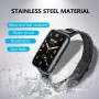 SeNool Correa de Metal para Xiaomi Smart Band 9 Pro/8 Pro, Pulsera de Repuesto de Acero Inoxidable para Redmi Watch 5/4 - Plata