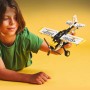 LEGO Technic Avioneta Maqueta de Avión de Juguete, Modelo de Aeroplano con Diseño de Cebra, Juego de Ingeniería, Regalo de