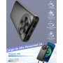 Power Bank Bateria Externa 10000mAh, 3A Carga Rapida Bateria Portatil USB-C in&out con 4 Salidas, Cargador Portatil con Cable