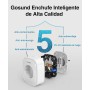 GHome Smart Enchufe Inteligente,Smart Alexa Plug Compatible con Alexa Google Home,Control Remoto por APP,Mide el Consumo de