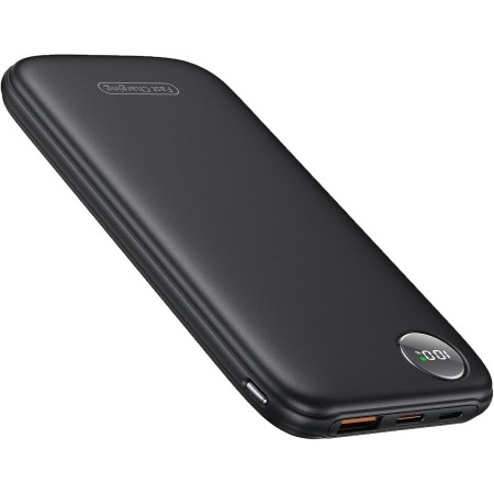 Power Bank, Slim Bateria Externa 4.5A de Alta Velocidad 10000mAh 22.5W, Bateria Portatil con Entrada y Salida USB C de Alta