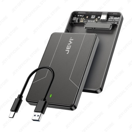 JEYI Caja de disco duro externo de 2,5 pulgadas tipo C 3,1 a SATA III 