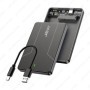 JEYI Caja de disco duro externo de 2,5 pulgadas tipo C 3,1 a SATA III 