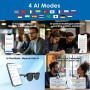 GetD Gafas Bluetooth,Open-Ear Smart Glasses, Gafas de Sol polarizadas Grandes, Bluetooth5.4 Audio Glasses, Anti-Sound Leakage,