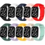 Xisair 10 Correas de Silicona Compatibles con Xiaomi Band 8 Pro Correa de Repuesto para Redmi Watch 4, Transpirable, Suave y