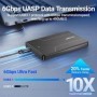 JEYI Caja de disco duro externo de 2,5 pulgadas tipo C 3,1 a SATA III 