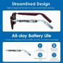 GetD Gafas Bluetooth,Open-Ear Smart Glasses, Gafas de Sol polarizadas Grandes, Bluetooth5.4 Audio Glasses, Anti-Sound Leakage,