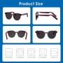 GetD Gafas Bluetooth,Open-Ear Smart Glasses, Gafas de Sol polarizadas Grandes, Bluetooth5.4 Audio Glasses, Anti-Sound Leakage,