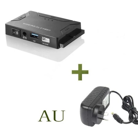 Adaptador SATA/IDE a USB 3,0, lector de disco duro para HDD/SSD extern
