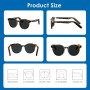 GetD Gafas Bluetooth,Open-Ear Smart Glasses, Gafas de Sol polarizadas Grandes, Bluetooth5.4 Audio Glasses, Anti-Sound Leakage,