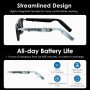GetD Gafas Bluetooth,Open-Ear Smart Glasses, Gafas de Sol polarizadas Grandes, Bluetooth5.4 Audio Glasses, Anti-Sound Leakage,