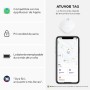 ATUVOS Air Tag Smart Tracker 4 Pack Negro, Buscador de Objetos Bluetooth Funciona con Buscar Apple (Sólo iOS, Android no