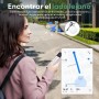 ATUVOS Air Tag Smart Tracker 4 Pack Negro, Buscador de Objetos Bluetooth Funciona con Buscar Apple (Sólo iOS, Android no
